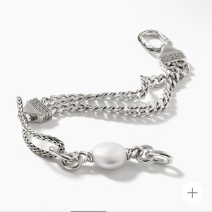 JOHN HARDY- Pearl Chain Link Bracelet